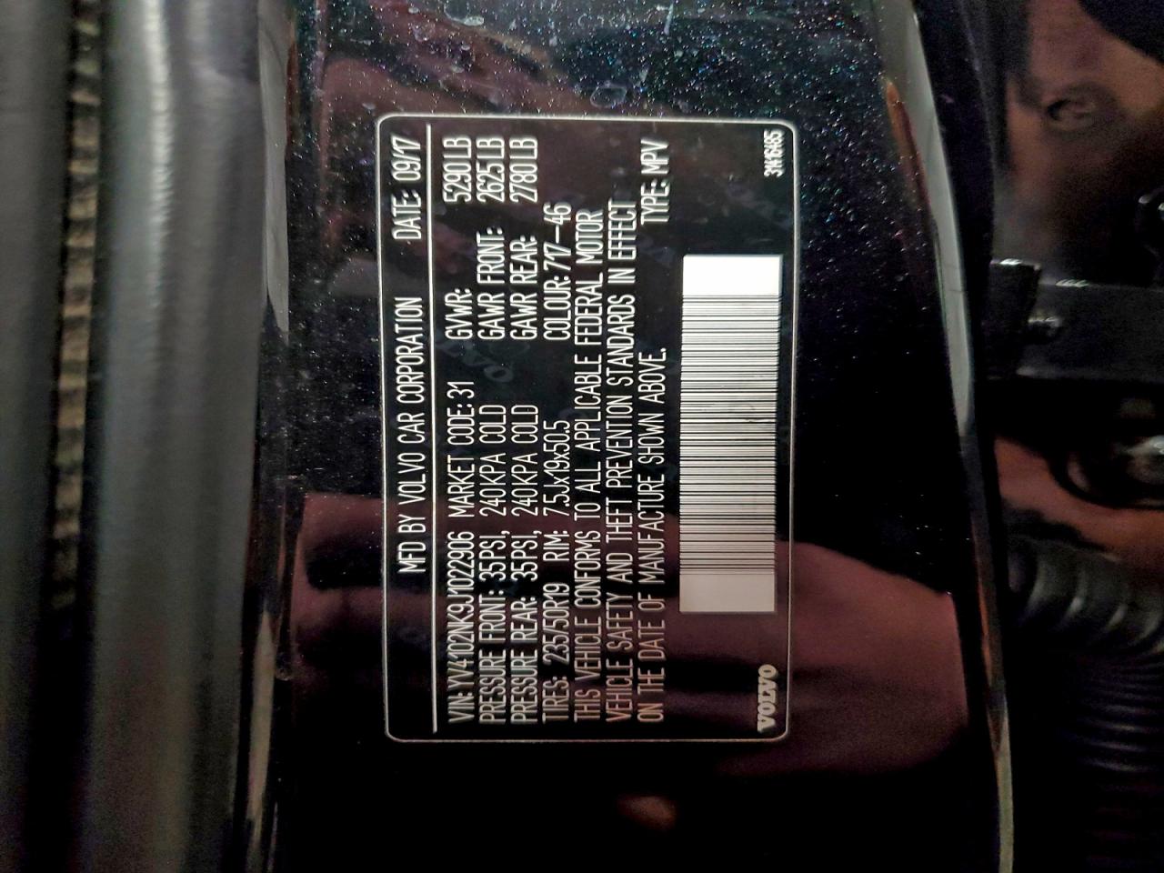 2018 Volvo V90 Cross Country T5 Momentum VIN: YV4102NK9J1022906 Lot: 93942925