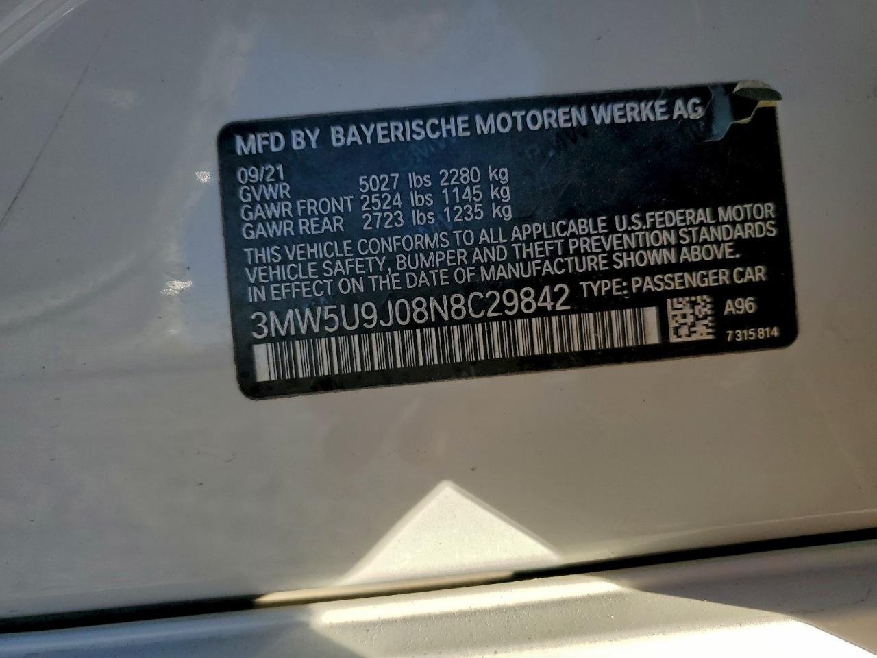 Фото: 3MW5U9J08N8C29842