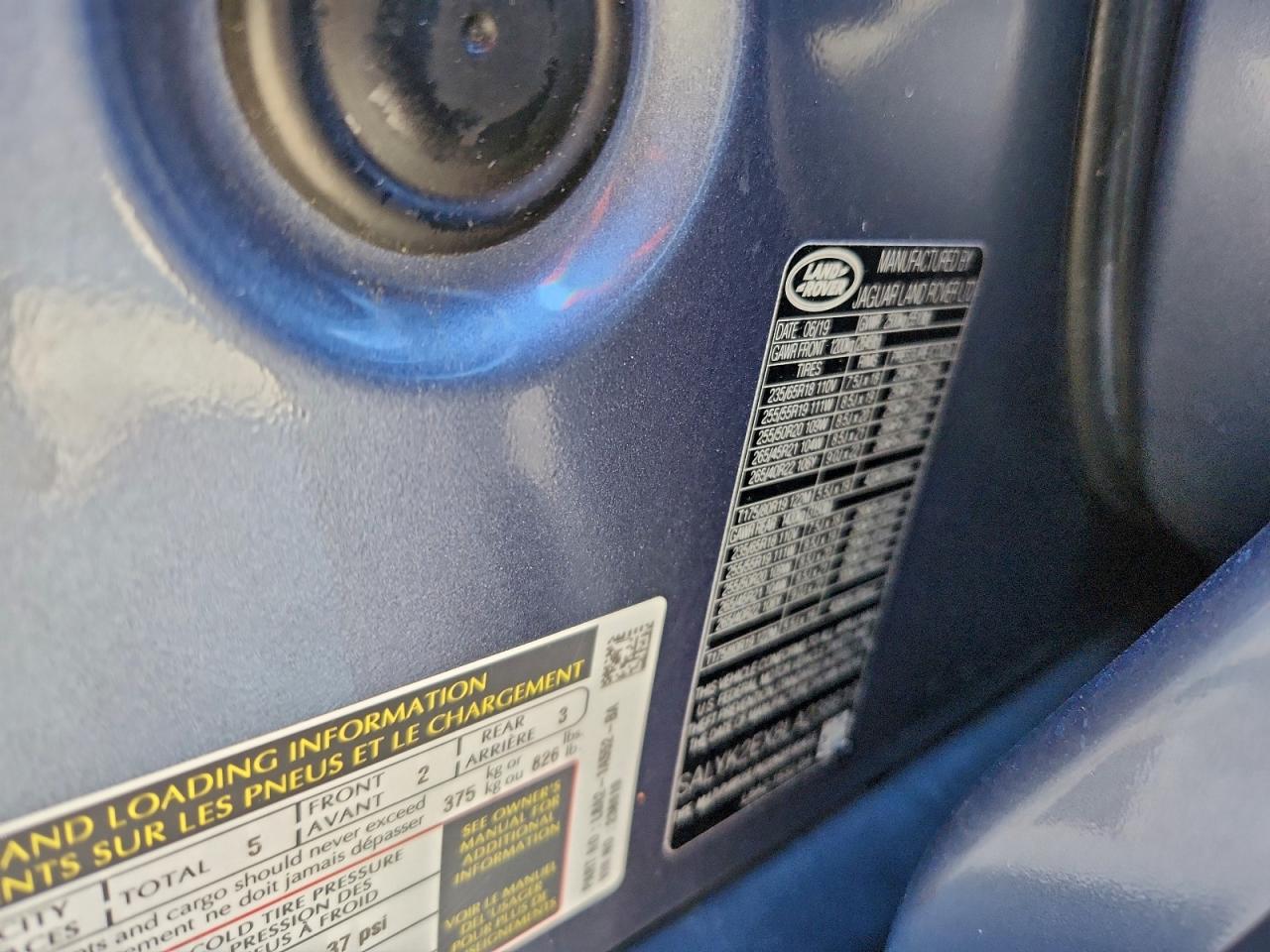 2020 Land Rover Range Rover Velar R-Dynamic S VIN: SALYK2EX8LA238619 Lot: 96113805