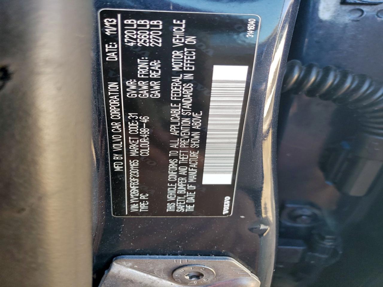 2015 Volvo S60 Premier VIN: YV126MFB3F2301165 Lot: 93534845