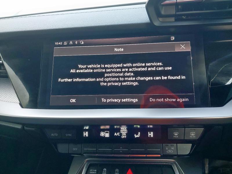 2022 AUDI A3 30 TFSI S LINE 5DR S TRONIC