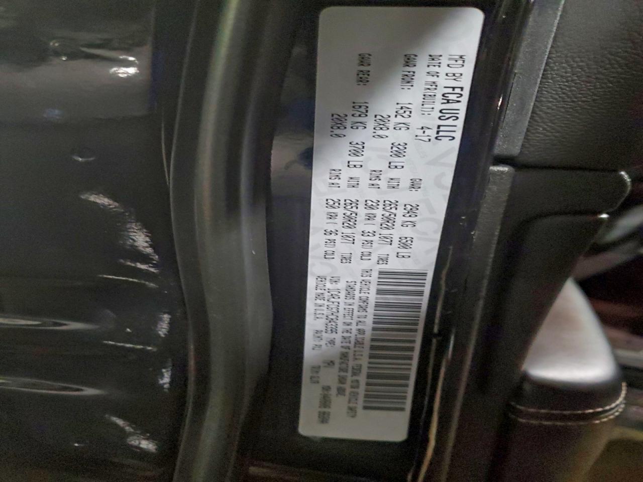 2017 Jeep Grand Cherokee Overland VIN: 1C4RJFCG7HC843395 Lot: 94725655