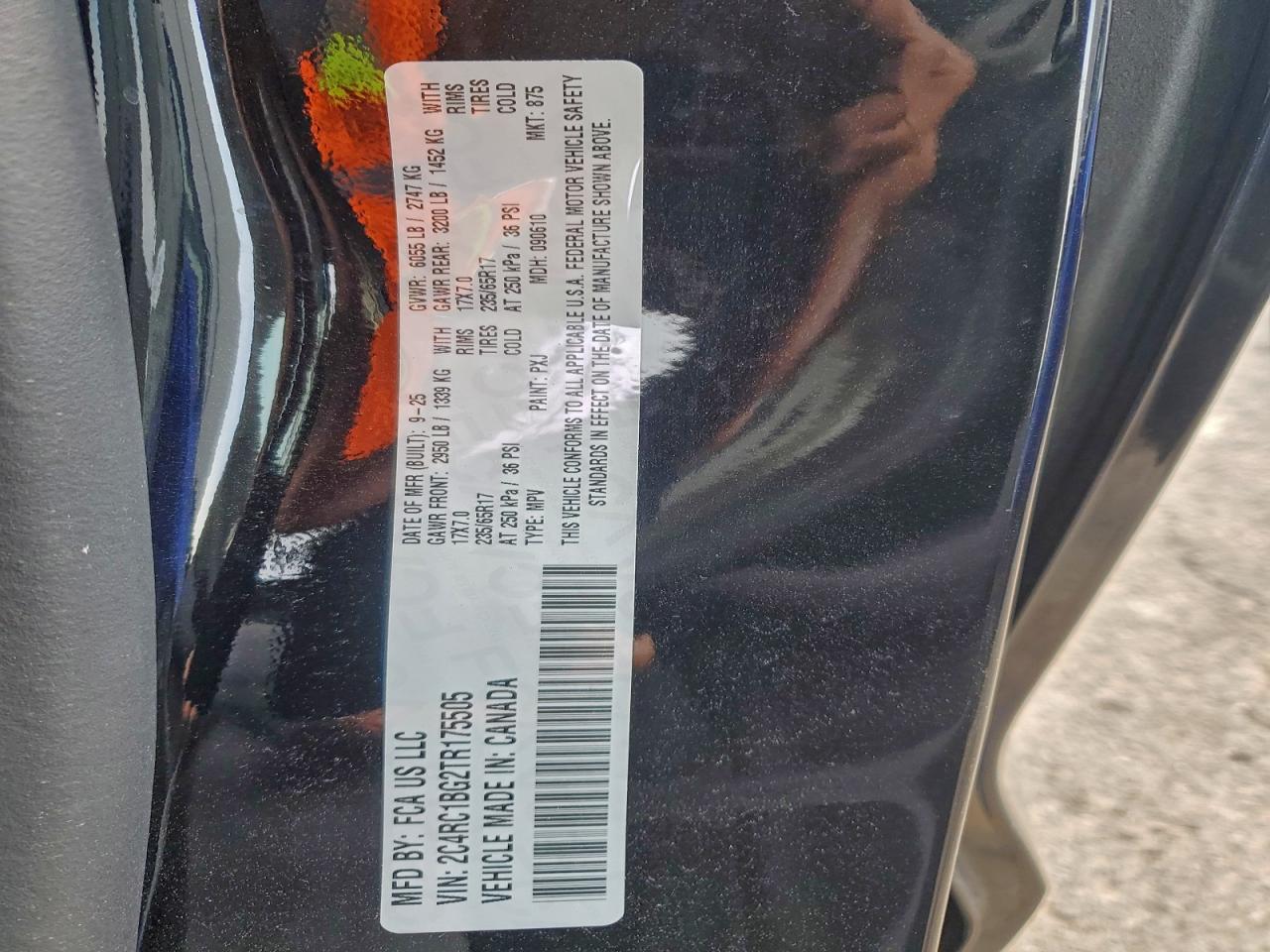 2026 Chrysler Pacifica Select VIN: 2C4RC1BG2TR175505 Lot: 96181745