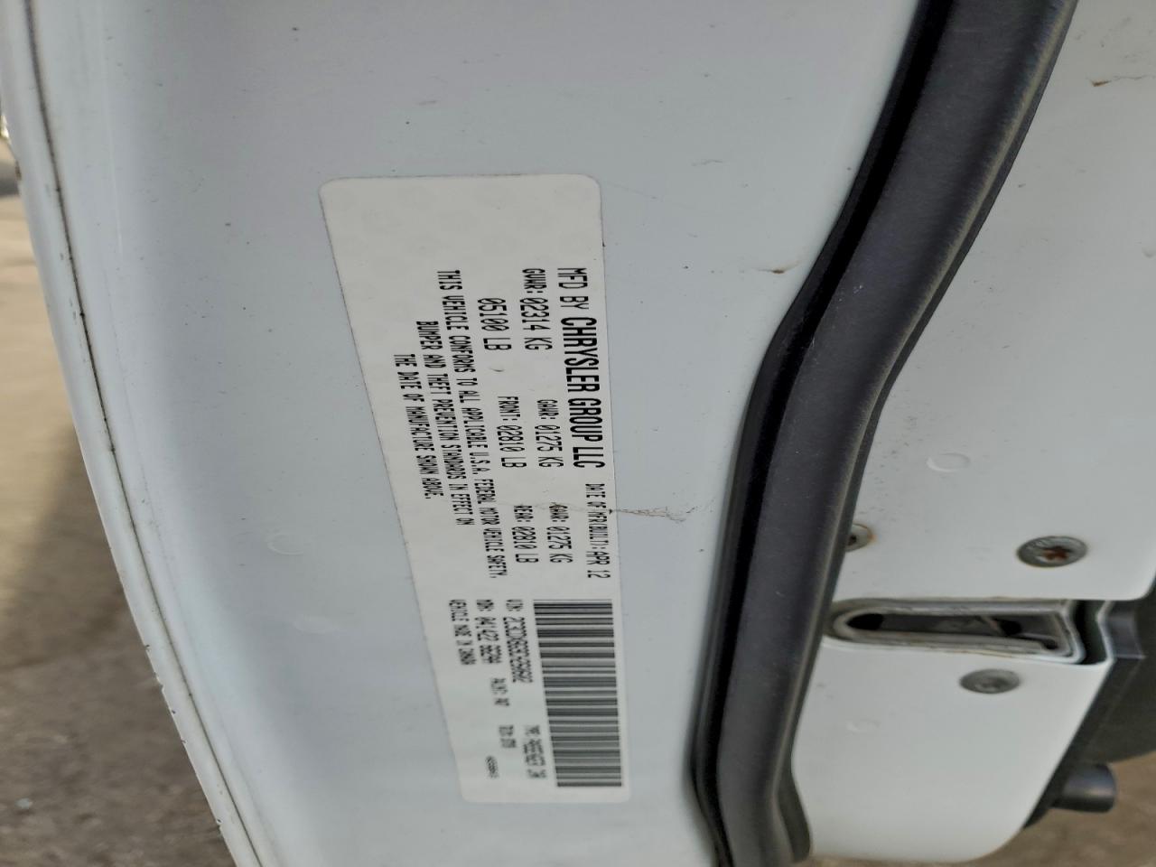 2012 Dodge Charger Se VIN: 2C3CDXBG9CH260602 Lot: 95434485