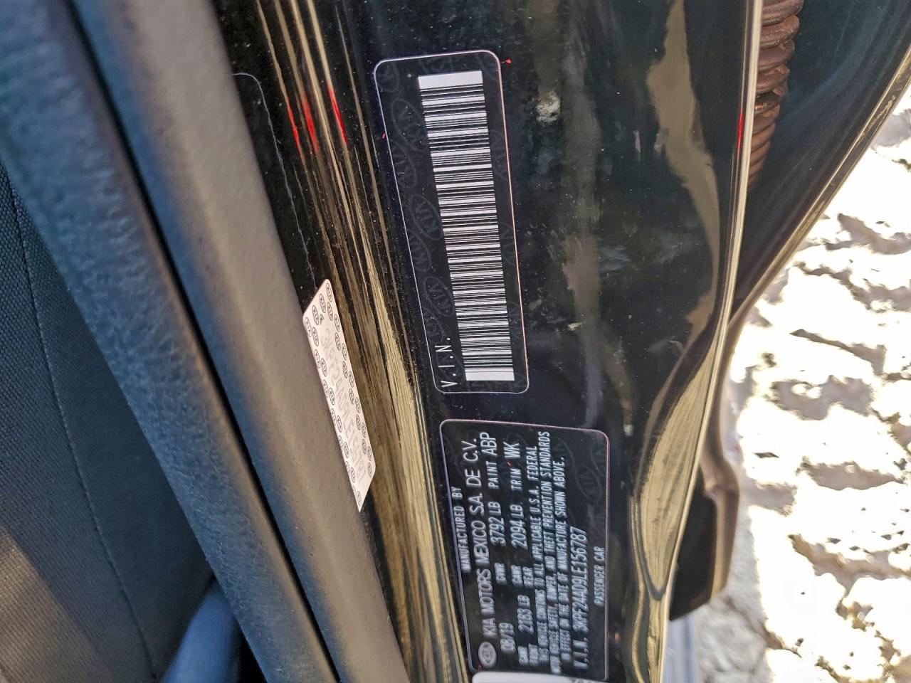 2020 Kia Forte Fe VIN: 3KPF24AD9LE156787 Lot: 94186625