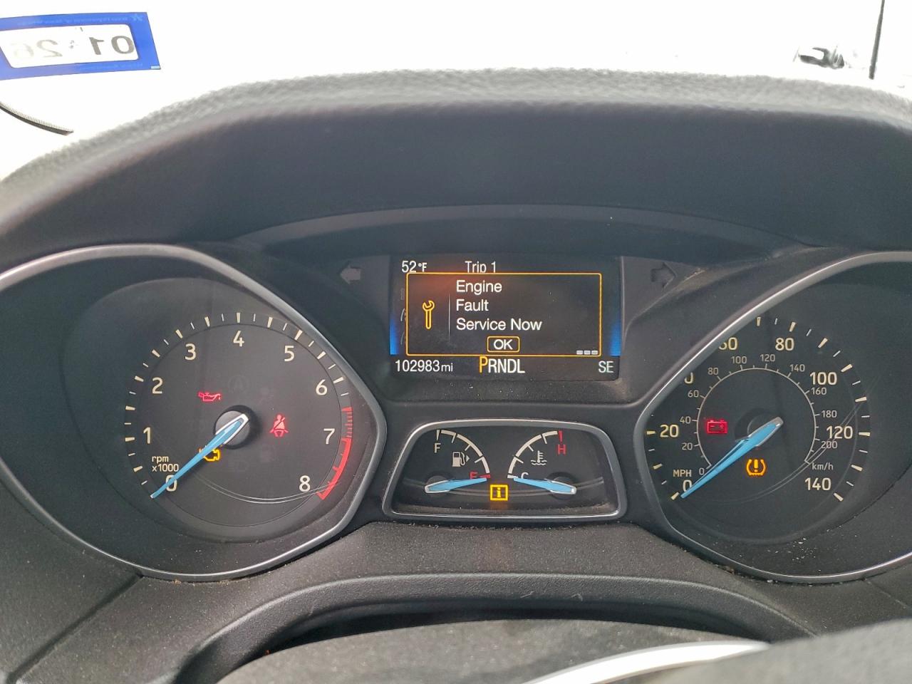 2017 Ford Focus Se VIN: 1FADP3F2XHL318831 Lot: 95097465