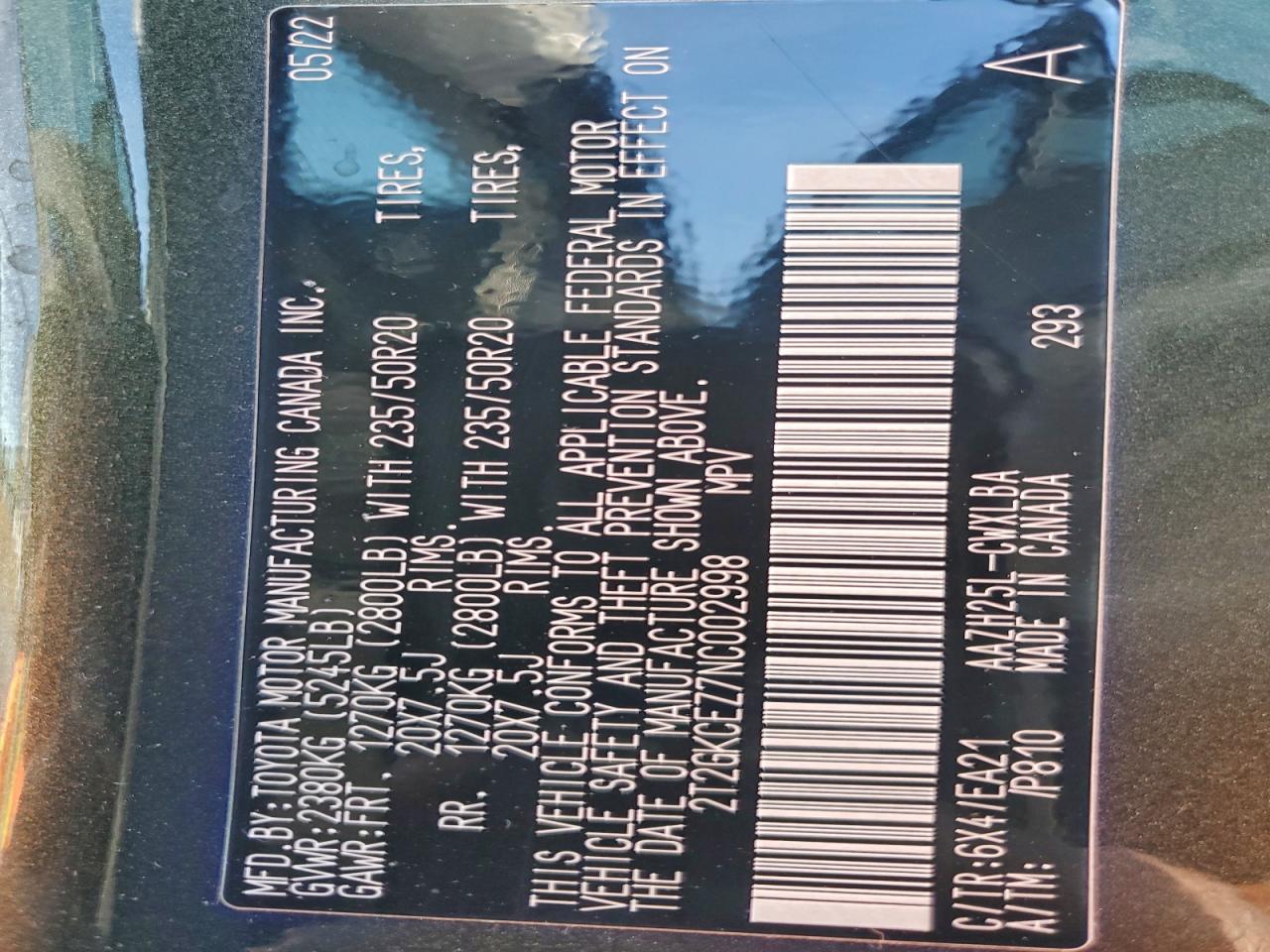 2022 Lexus Nx 350H VIN: 2T2GKCEZ7NC002998 Lot: 92749465