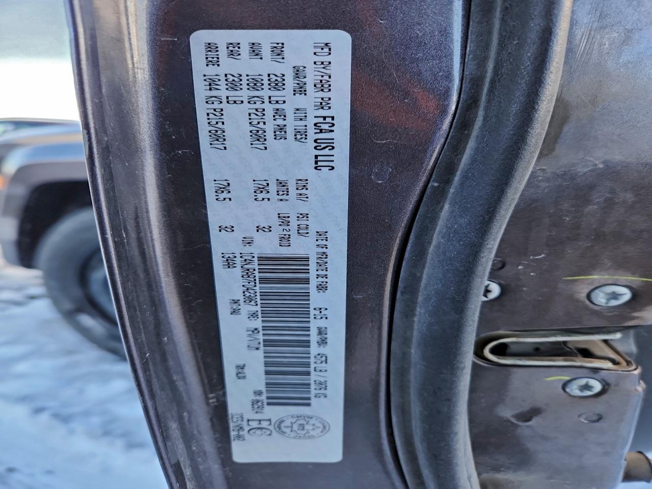 2015 Jeep Patriot VIN: 1C4NJRAB7FD423067 Lot: 94783205