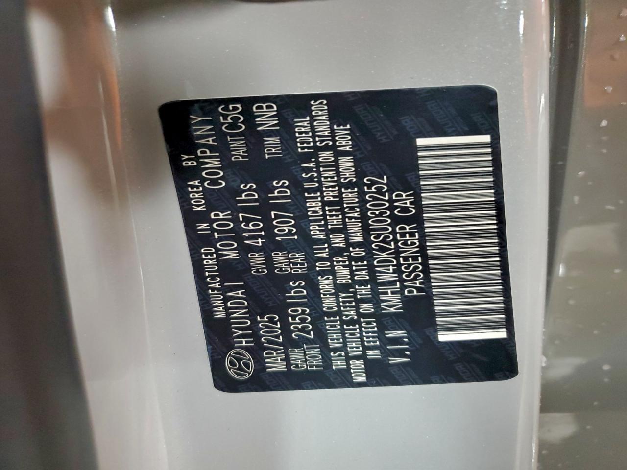 2025 Hyundai Elantra N VIN: KMHLW4DK2SU030252 Lot: 95769255