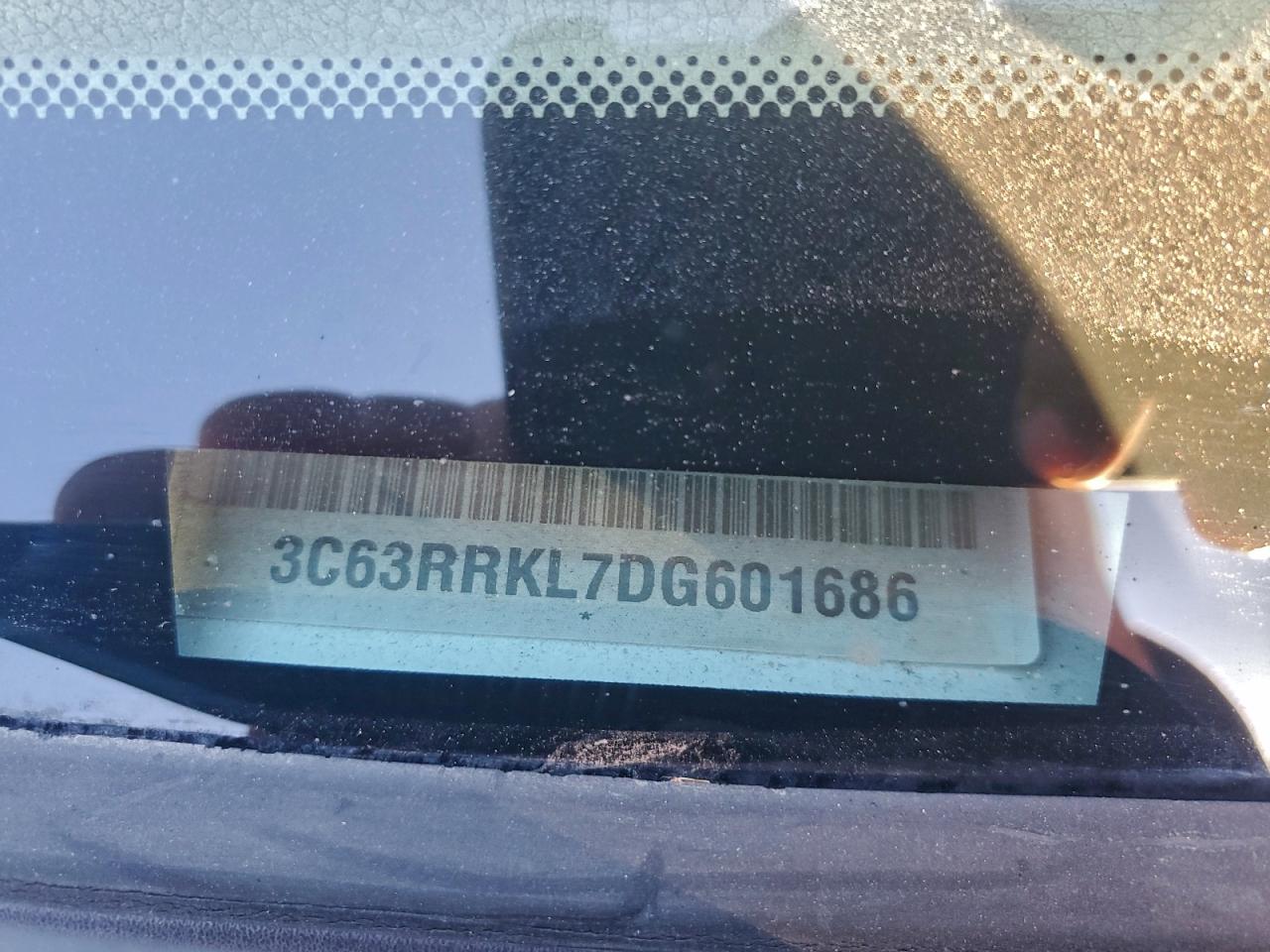 2013 Ram 3500 Longhorn VIN: 3C63RRKL7DG601686 Lot: 95766945