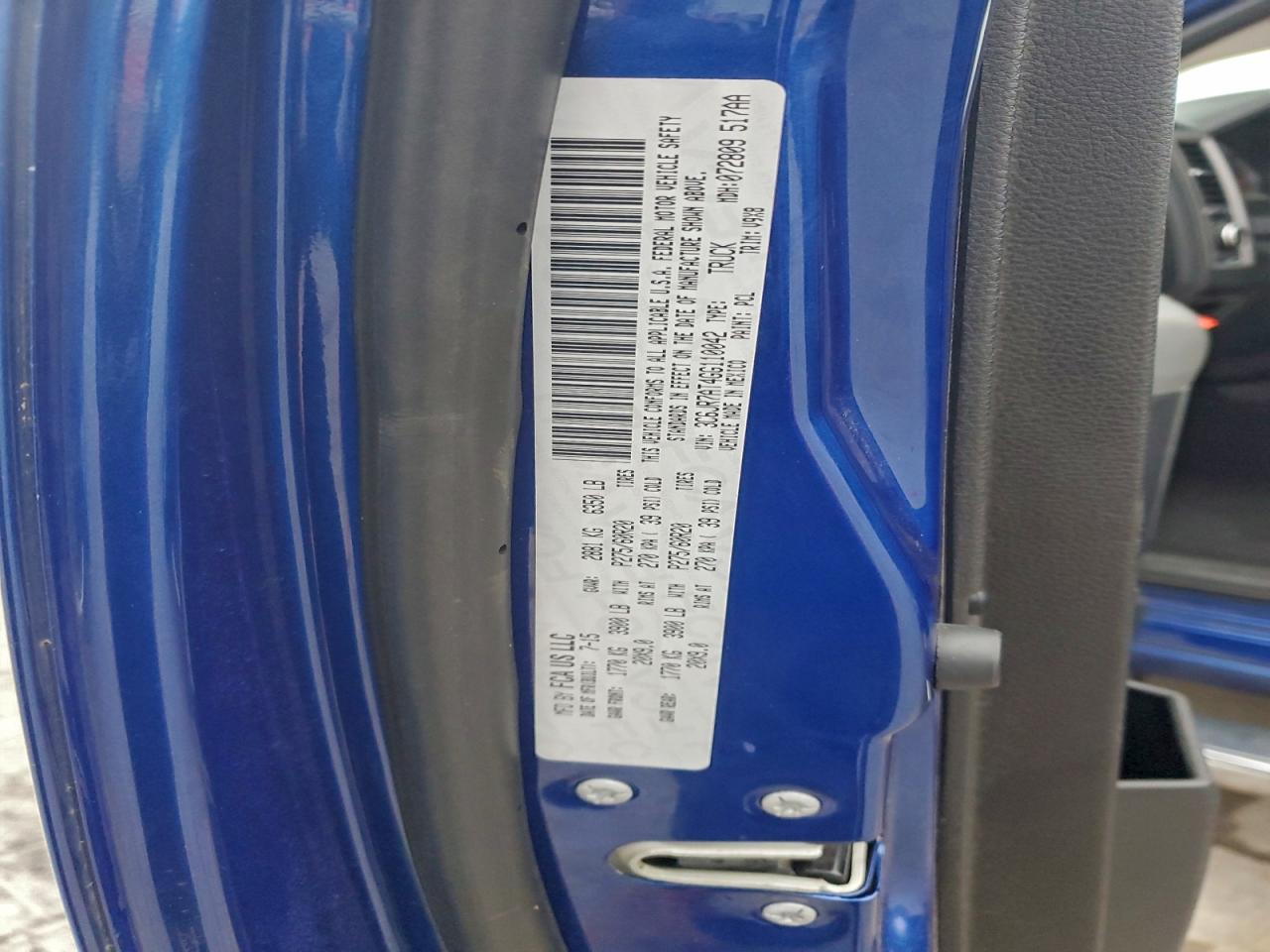 2016 Ram 1500 St VIN: 3C6JR7AT4GG110042 Lot: 96058155