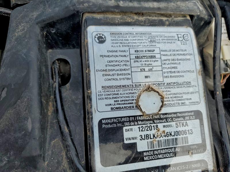 2019 CAN-AM OUTLANDER XT 1000R  