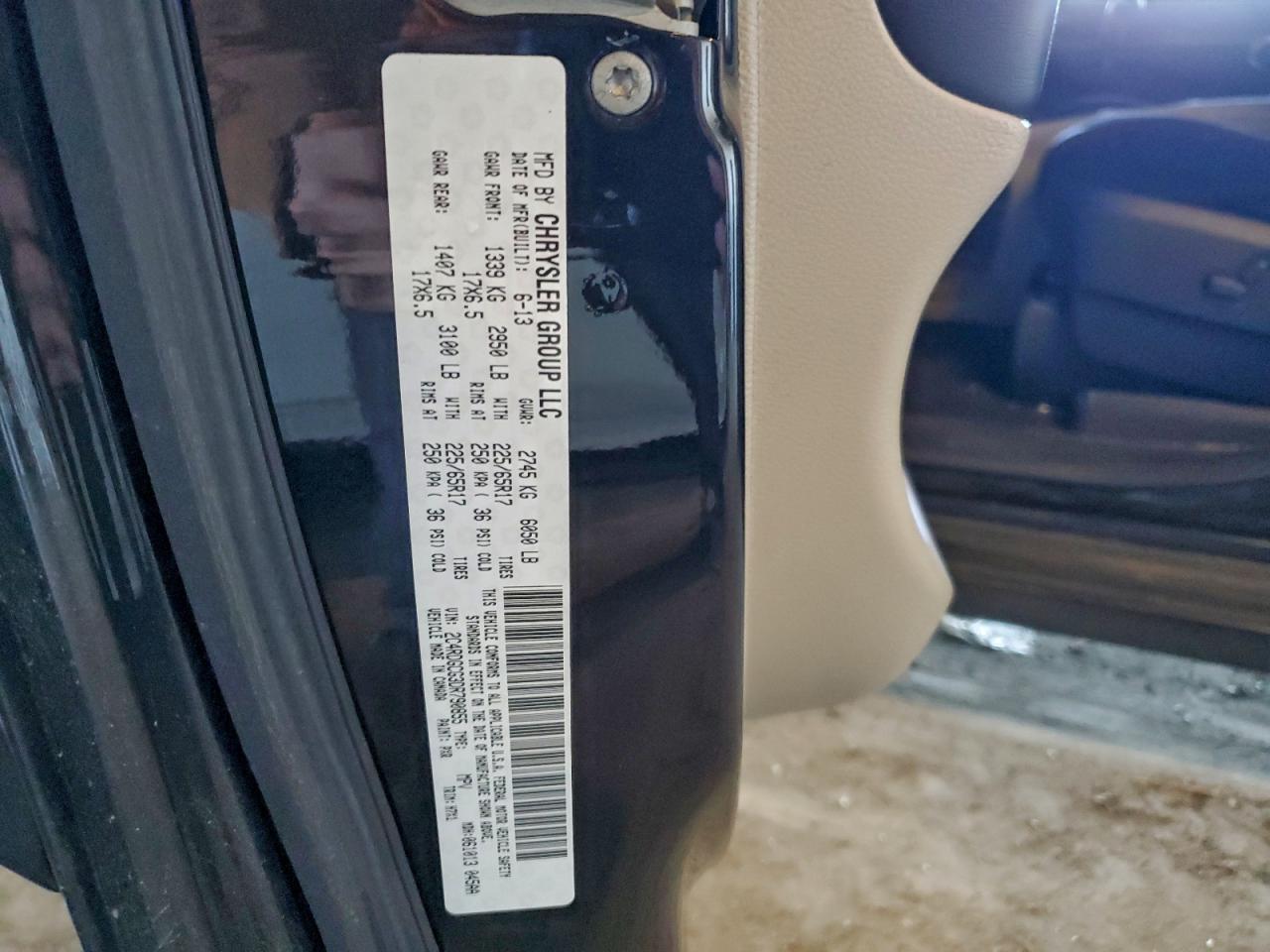 2013 Dodge Grand Caravan Sxt VIN: 2C4RDGCG3DR790855 Lot: 93983205