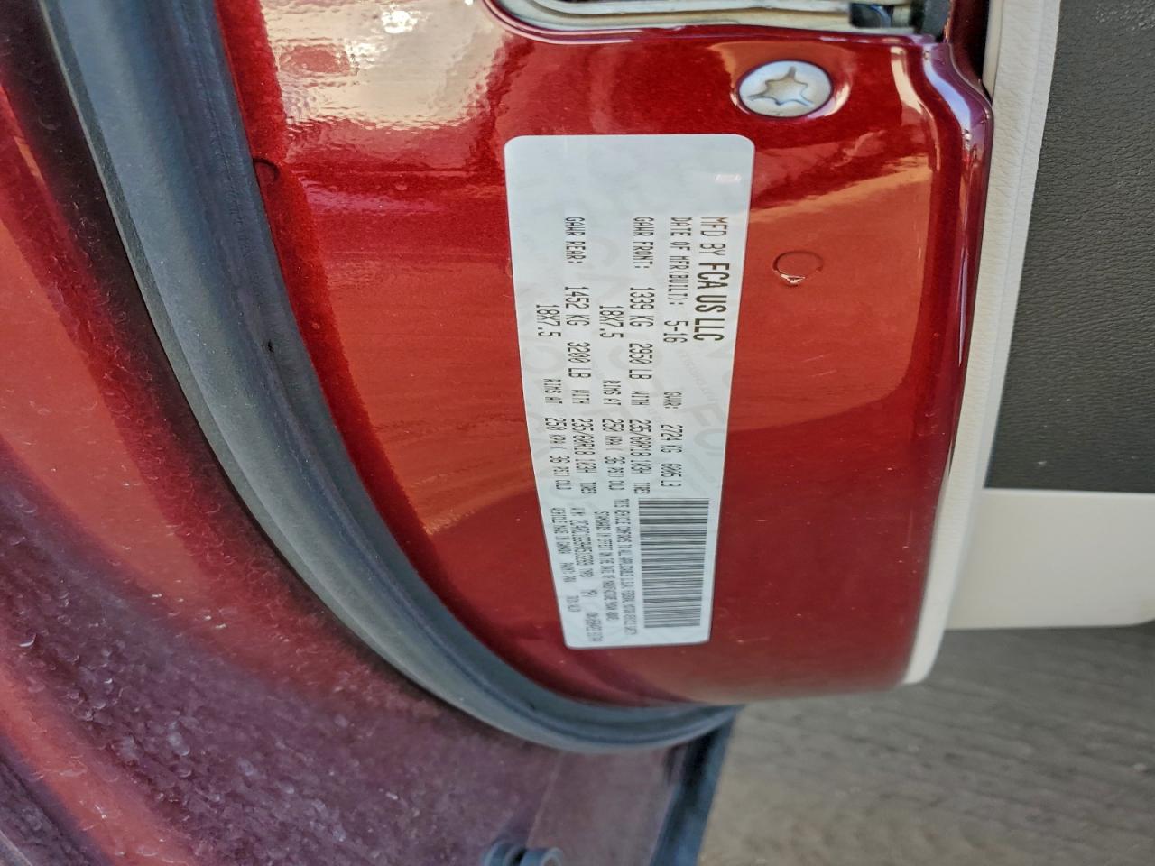 2017 Chrysler Pacifica Limited VIN: 2C4RC1GG9HR513269 Lot: 95131255