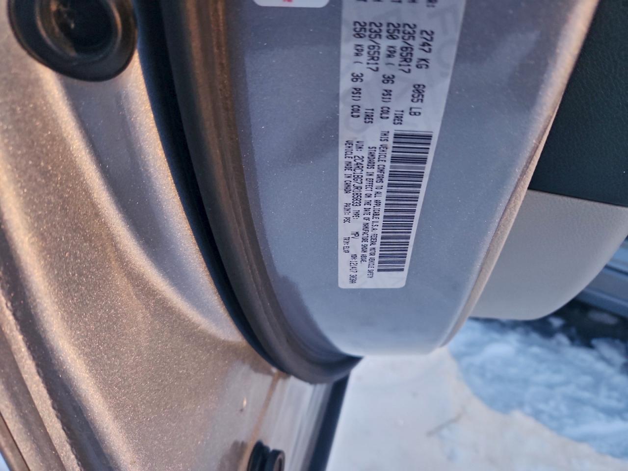 2018 Chrysler Pacifica Touring L VIN: 2C4RC1BG7JR185833 Lot: 92862205