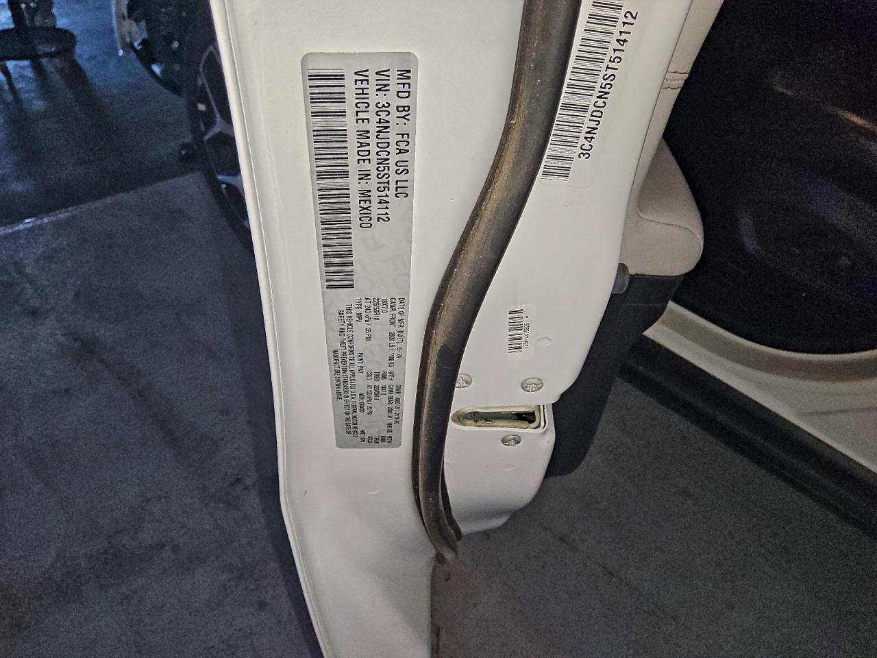 2025 Jeep Compass Limited VIN: 3C4NJDCN5ST514112 Lot: 95560105