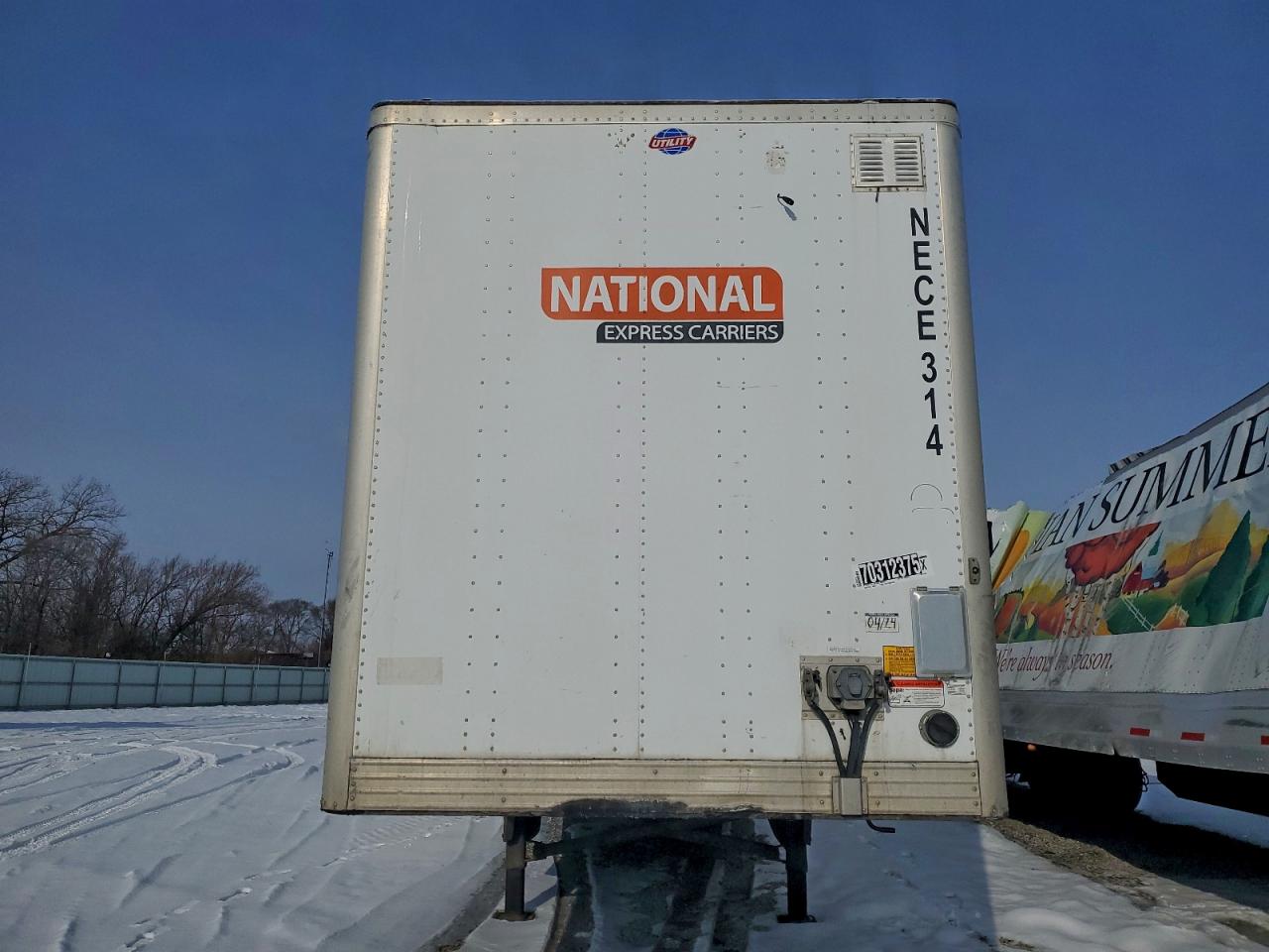 2016 Utility Vs2Dx Dry Van Trailer VIN: 1UYVS2536GG445814 Lot: 70312375