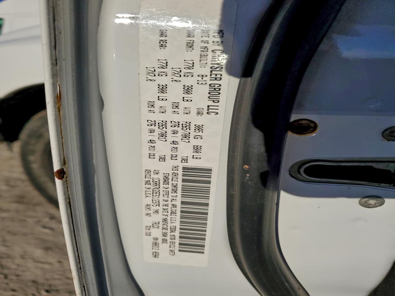 2014 Ram 1500 St VIN: 1C6RR7KG5ES112375 Lot: 95189075