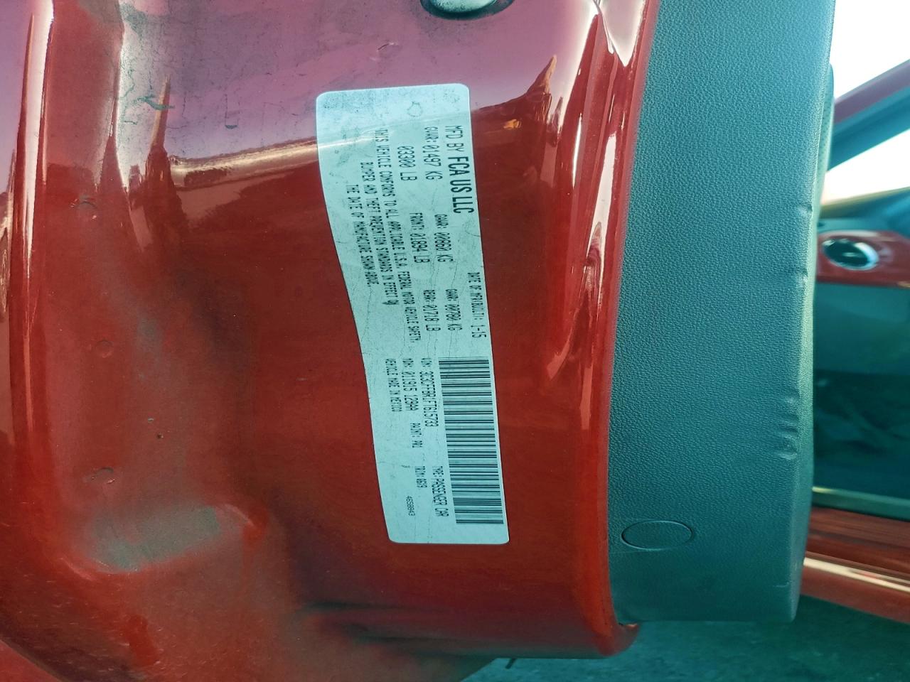 2015 Fiat 500 Sport VIN: 3C3CFFBR1FT615733 Lot: 94706225