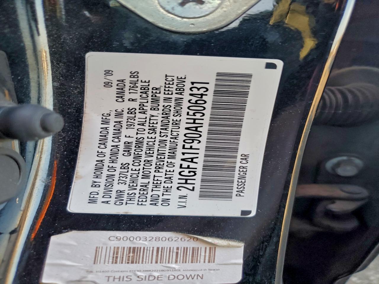 2010 Honda Civic Exl VIN: 2HGFA1F90AH506431 Lot: 94703415