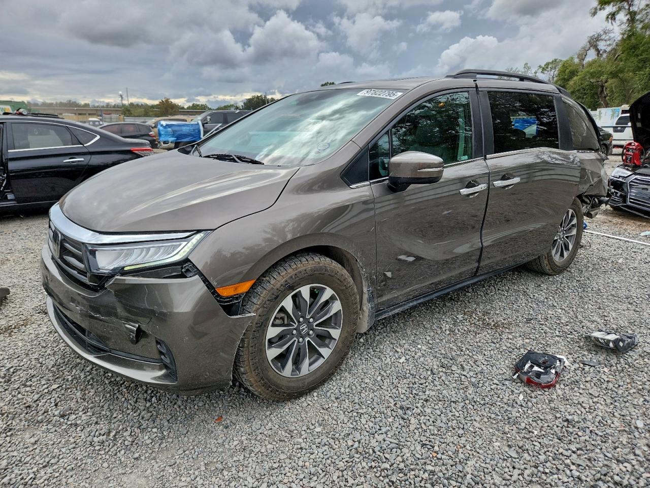 2022 Honda Odyssey Exl VIN: 5FNRL6H75NB061128 Lot: 97822795