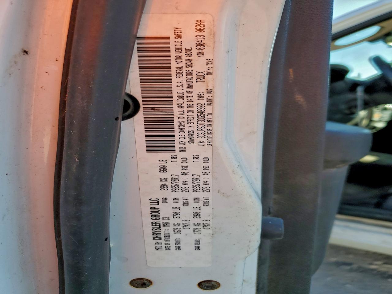 2013 Ram 1500 St VIN: 3C6JR6DT3DG546902 Lot: 96352425