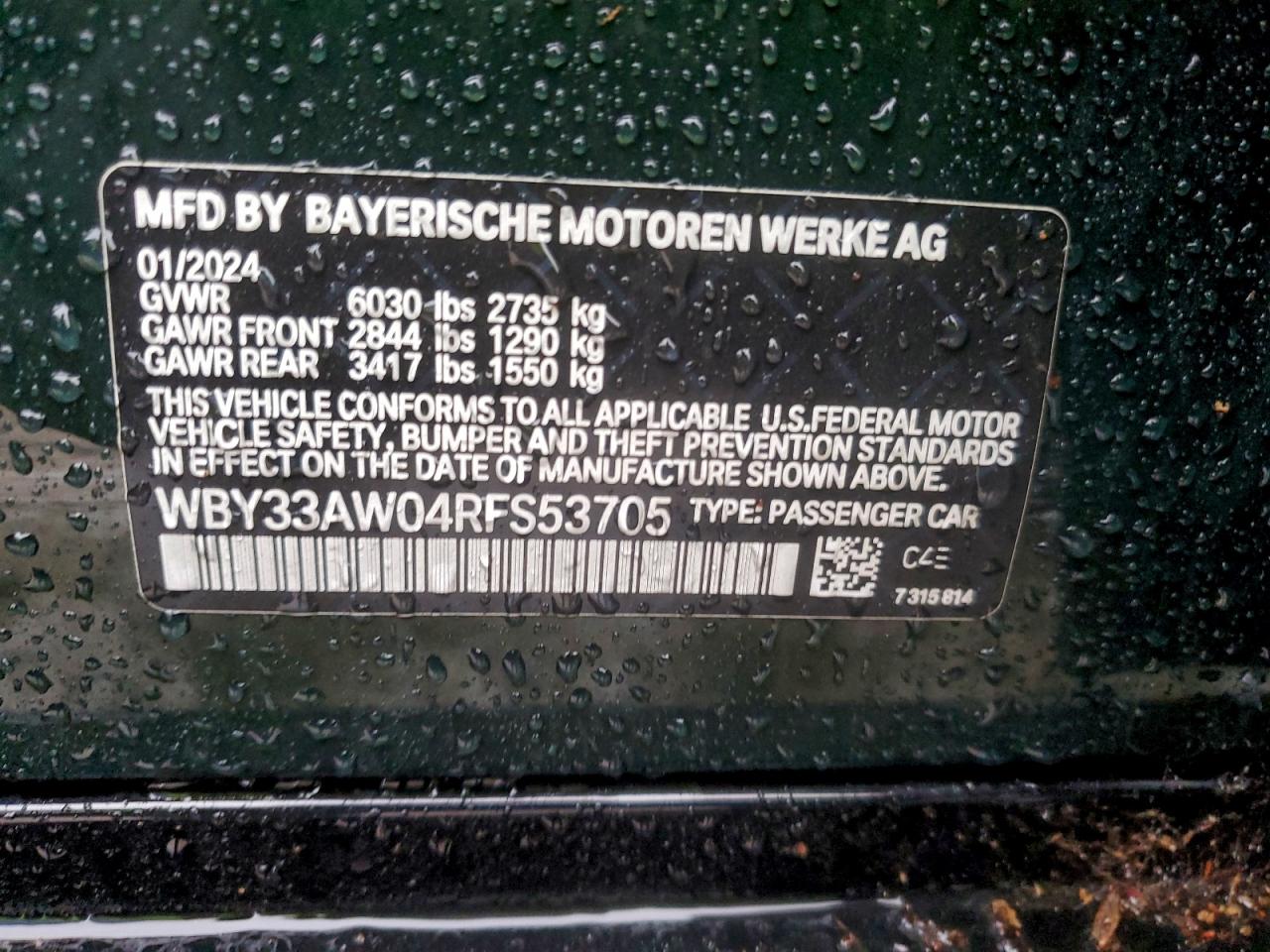 2016 BMW I4 M50 VIN: WBY33AW04RFS53705 Lot: 94710615