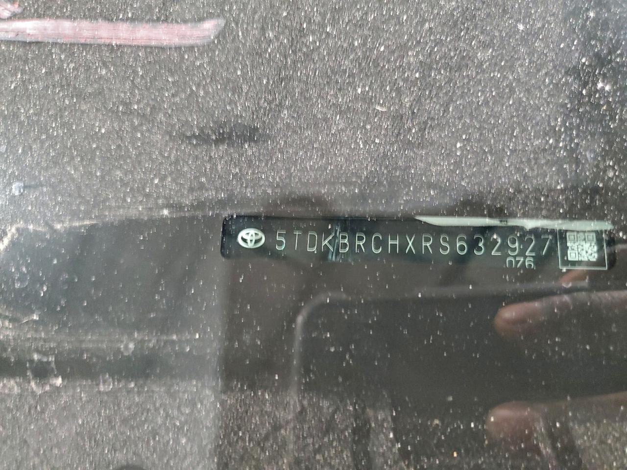 2024 Toyota Highlander Hybrid Xle VIN: 5TDKBRCHXRS632927 Lot: 96571365