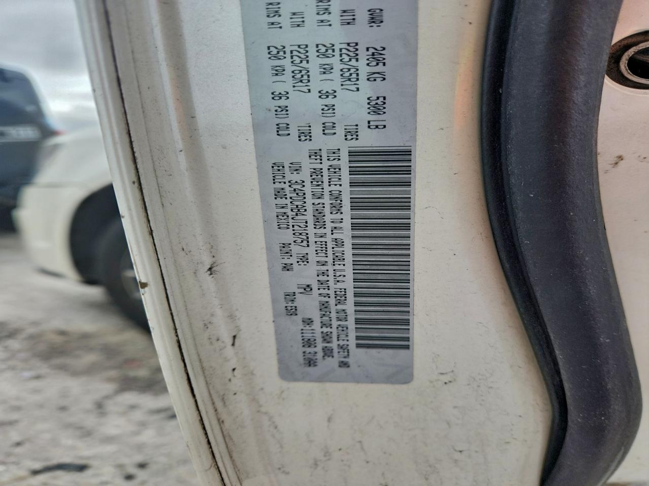 2018 Dodge Journey Se VIN: 3C4PDCAB4JT218757 Lot: 95894915