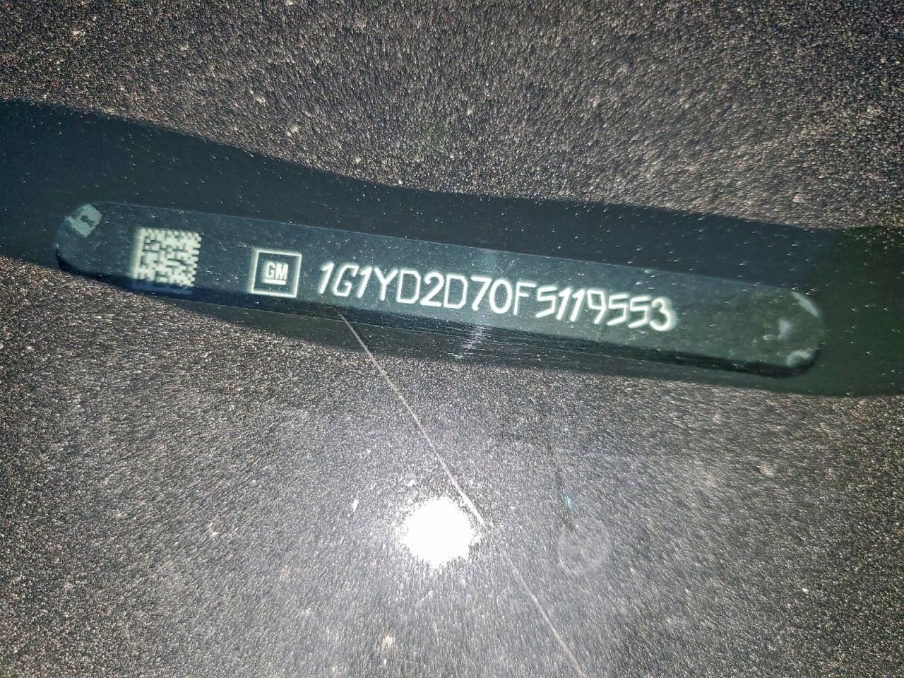 2015 Chevrolet Corvette Stingray 2Lt VIN: 1G1YD2D70F5119553 Lot: 95210465