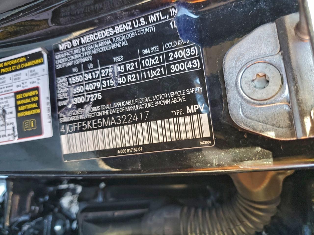 Фото: 4JGFF5KE5MA322417