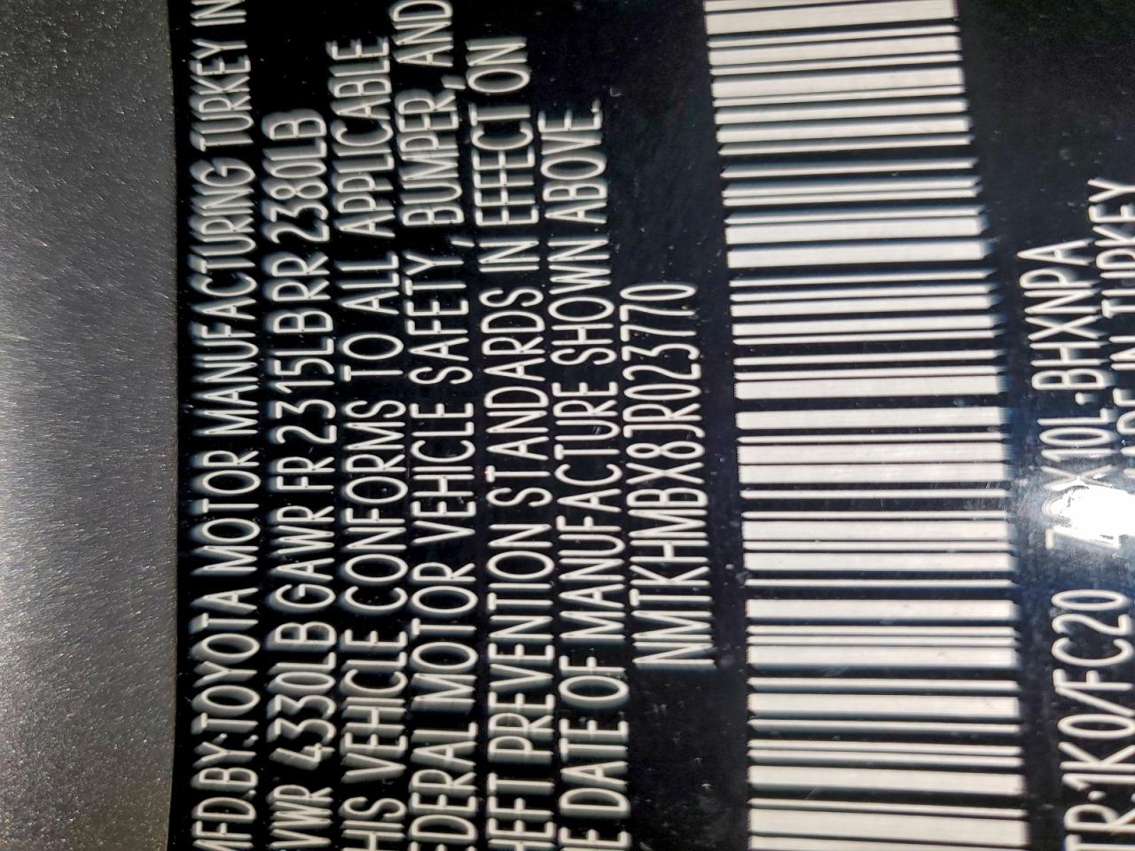 2018 Toyota C-Hr Xle VIN: NMTKHMBX8JR023770 Lot: 95794725