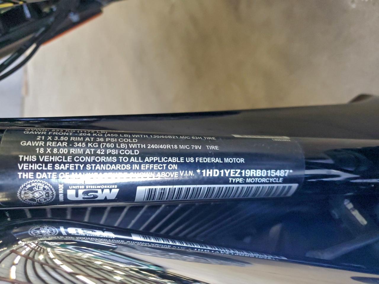 2024 Harley-Davidson Fxbr VIN: 1HD1YEZ19RB015487 Lot: 96940805