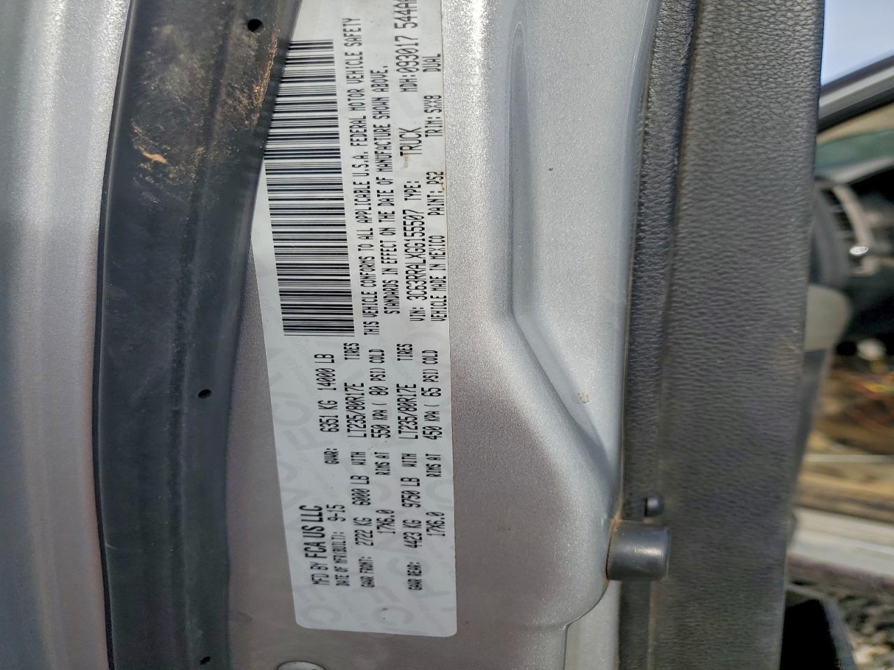 2016 Ram 3500 St VIN: 3C63RRALXGG155507 Lot: 93285815