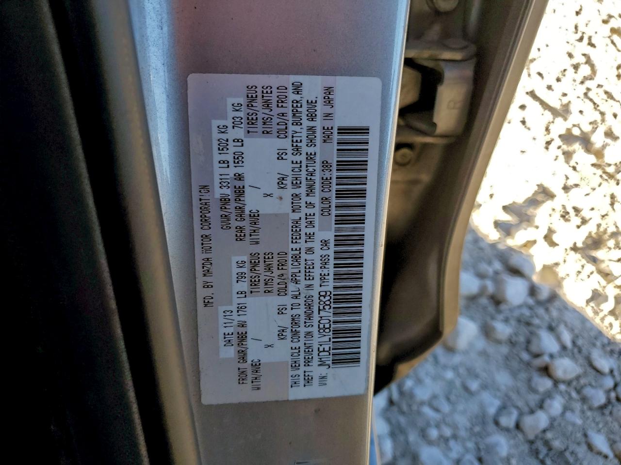 2014 Mazda Mazda2 Touring VIN: JM1DE1LY8E0175839 Lot: 96832965