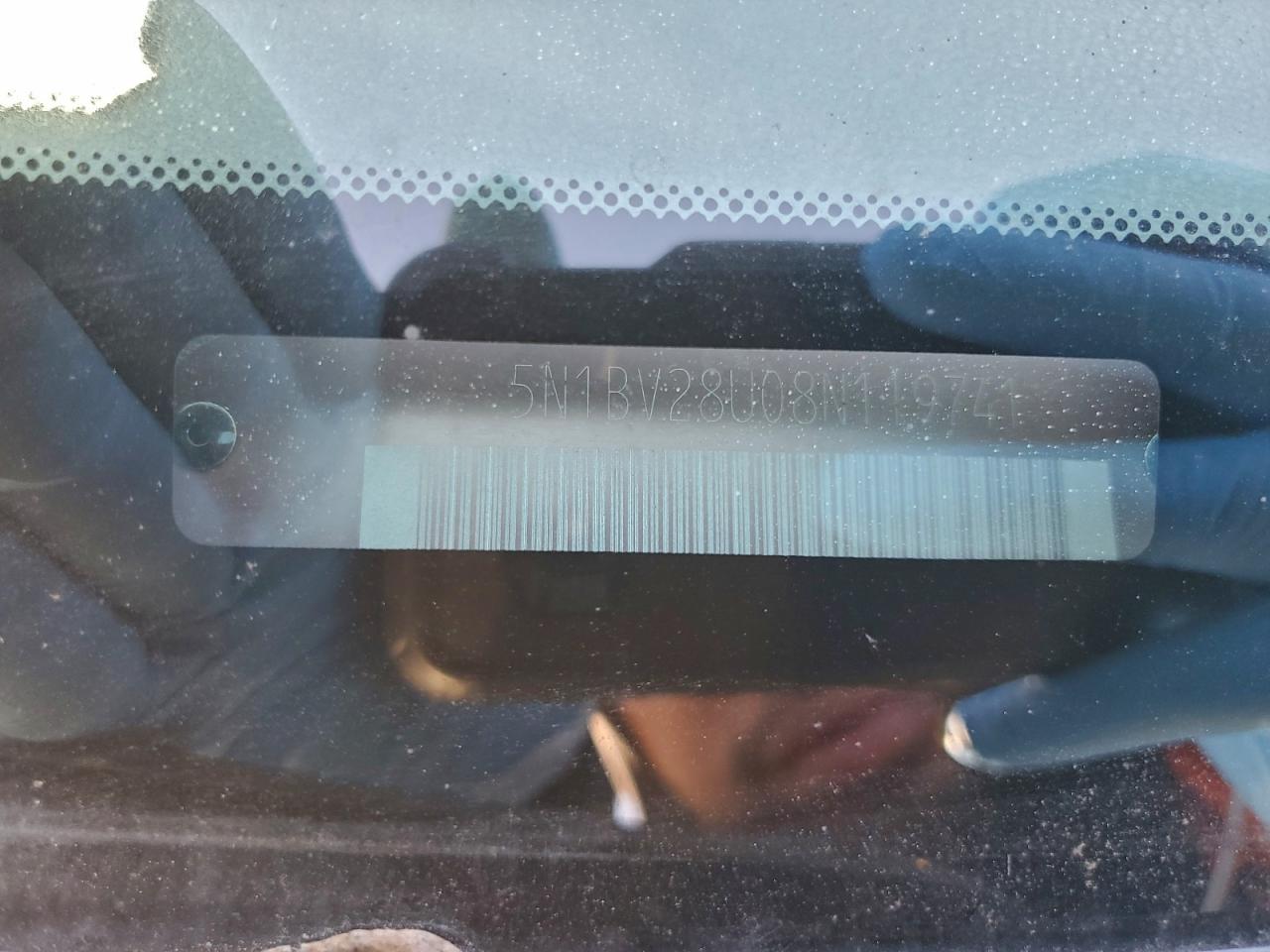 2008 Nissan Quest S VIN: 5N1BV28U08N119741 Lot: 94731485