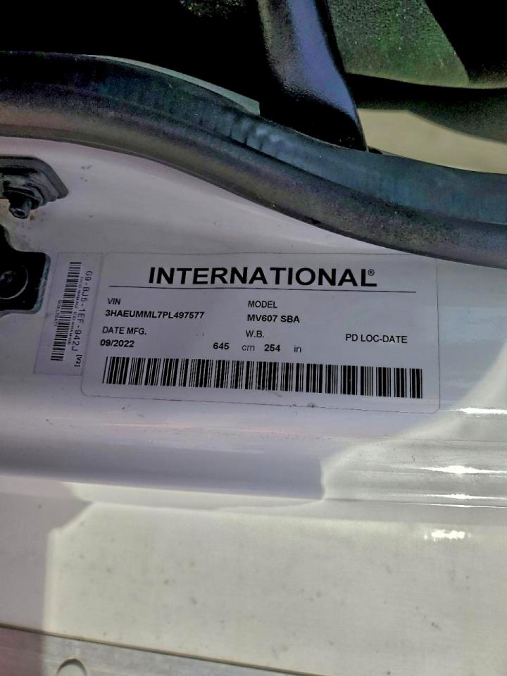 2023 International Mv607 Box Truck VIN: 3HAEUMML7PL497577 Lot: 94767935