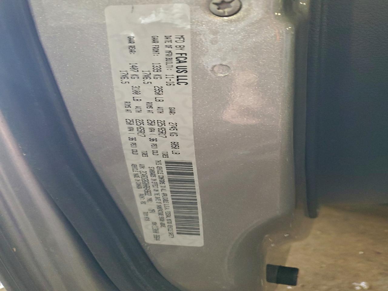 2017 Dodge Grand Caravan Se VIN: 2C4RDGBG0HR649622 Lot: 95451355