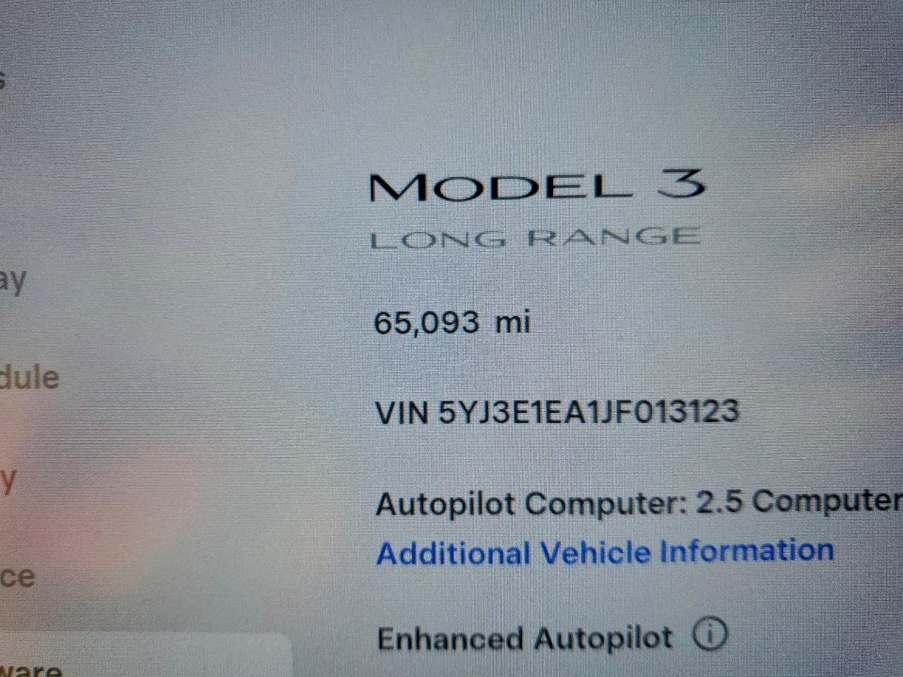 2018 Tesla Model 3 VIN: 5YJ3E1EA1JF013123 Lot: 95905935