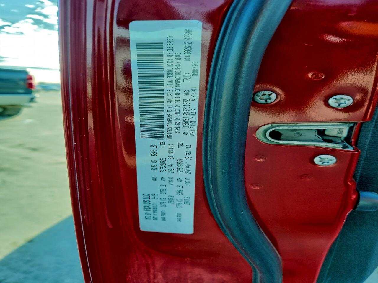 2019 Ram 1500 Classic Slt VIN: 1C6RR6TT2KS711672 Lot: 95120305