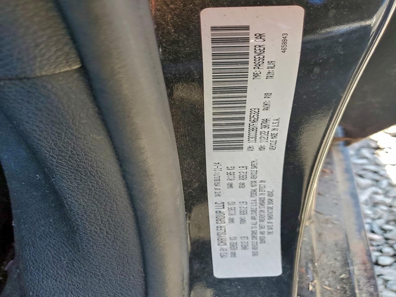 2015 Chrysler 200 S VIN: 1C3CCCBB7FN625323 Lot: 95831795