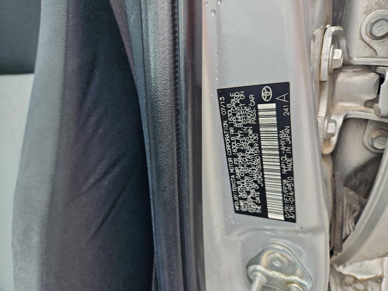 2013 Toyota Prius C VIN: JTDKDTB38D1549130 Lot: 93515815