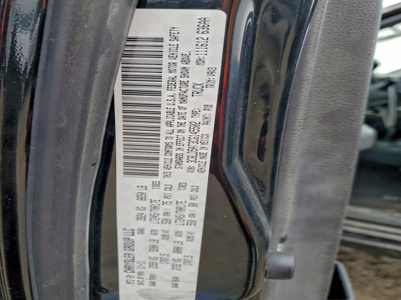 2012 Dodge Ram 2500 St VIN: 3C6LD5AT3CG145502 Lot: 91919395