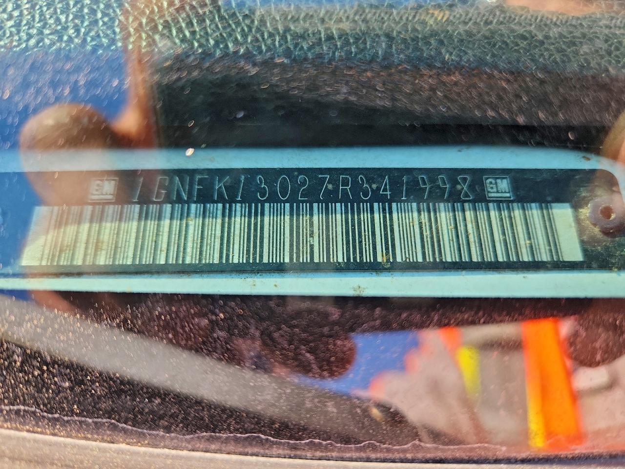 2007 Chevrolet Tahoe K1500 VIN: 1GNFK13027R341998 Lot: 96628965