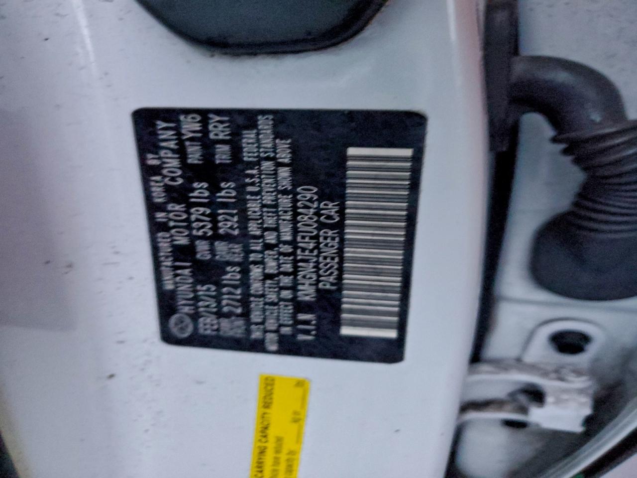 2015 Hyundai Genesis 3.8L VIN: KMHGN4JE4FU084290 Lot: 96000715