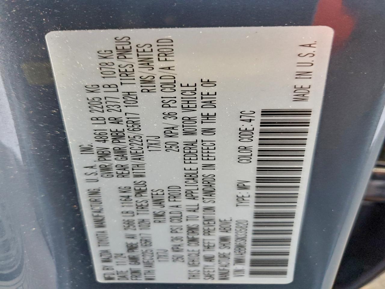 2025 Mazda Cx-50 Preferred VIN: 7MMVABBM6SN335820 Lot: 95213835