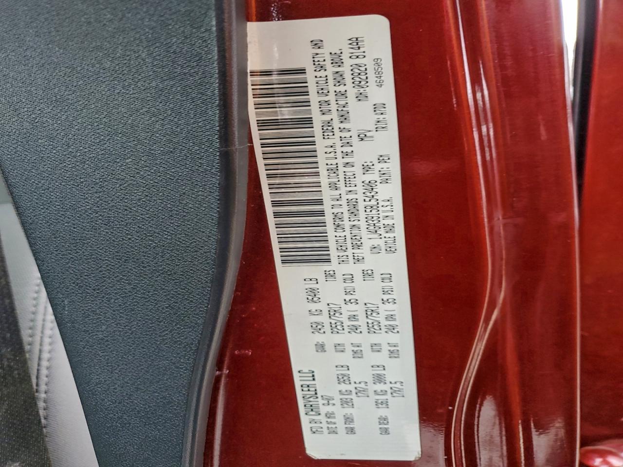 2008 Jeep Wrangler Unlimited X VIN: 1J4GA39158L543406 Lot: 95696965