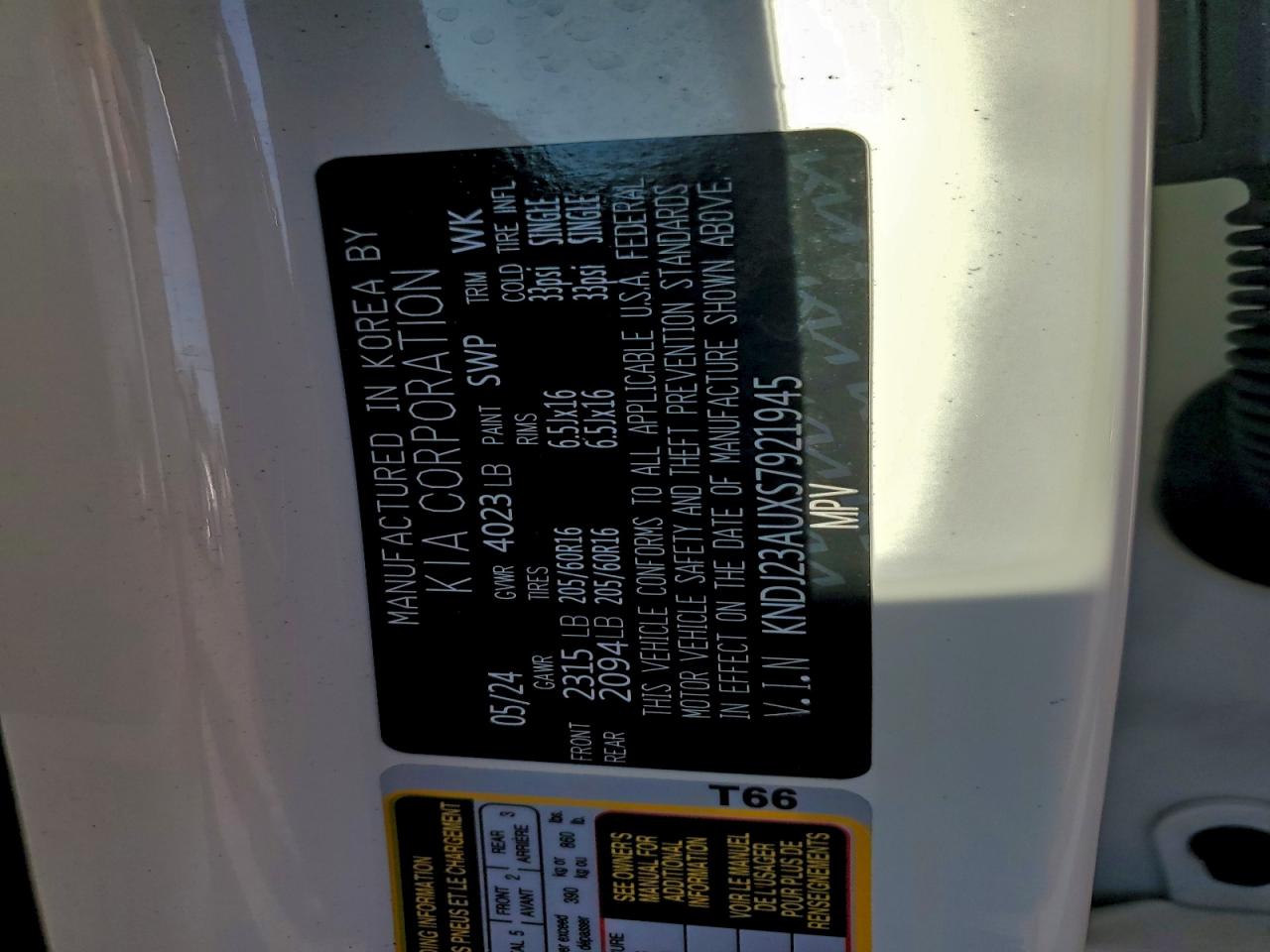 2025 Kia Soul Lx VIN: KNDJ23AUXS7921945 Lot: 96410555