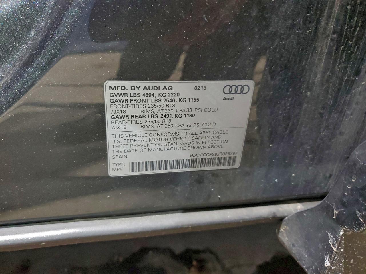 Фото: WA1ECCFS9JR026787