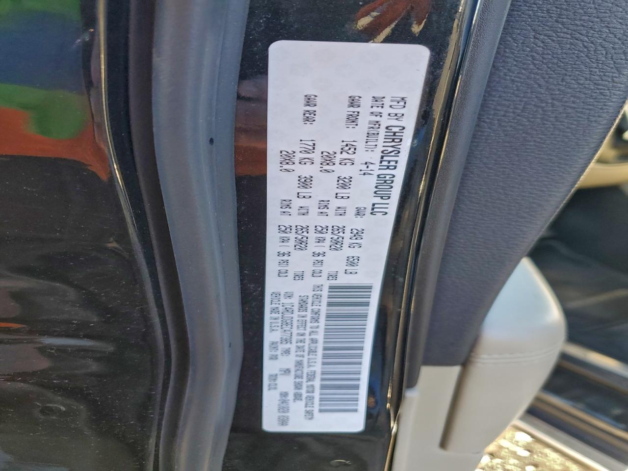 2014 Dodge Durango Limited VIN: 1C4RDJDG8EC477385 Lot: 94241805